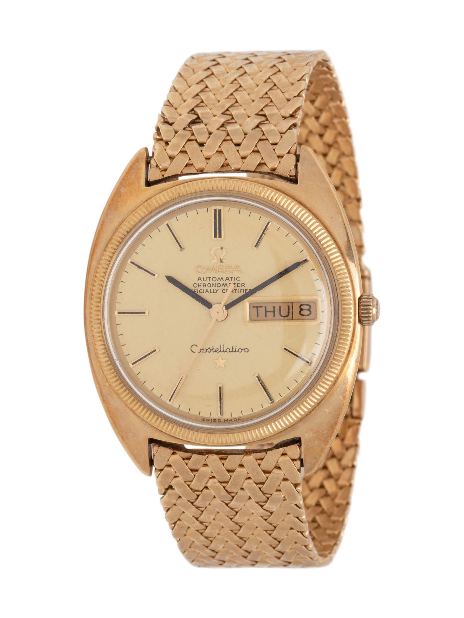 OMEGA, 14K YELLOW GOLD 'CONSTELLATION' WATCH