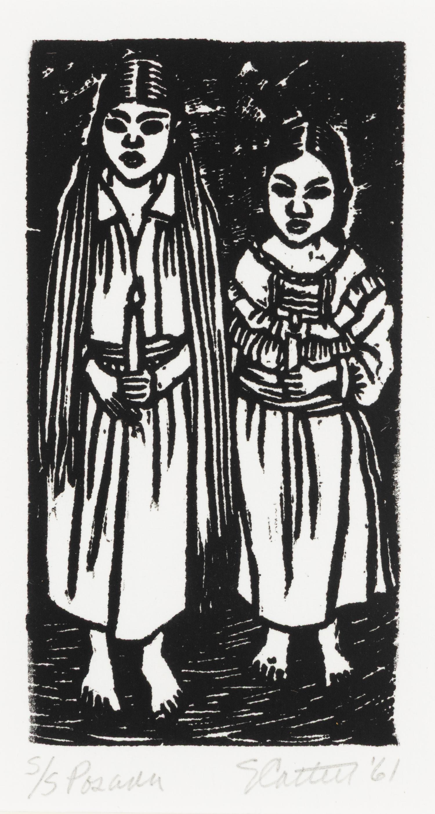 Elizabeth Catlett (American, 1915-2012) — Posada, 1961