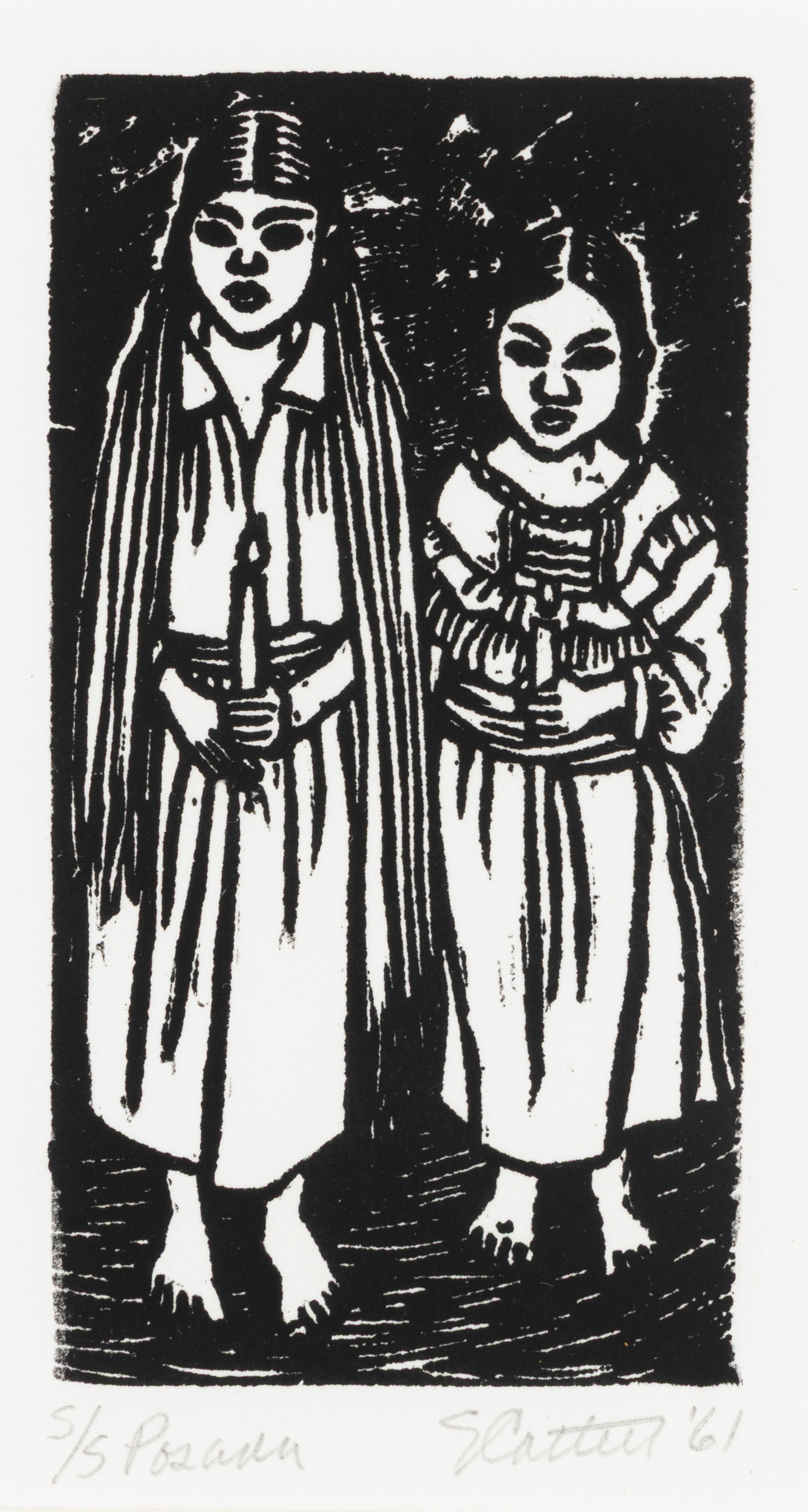 Elizabeth Catlett (American, 1915-2012) — Posada, 1961