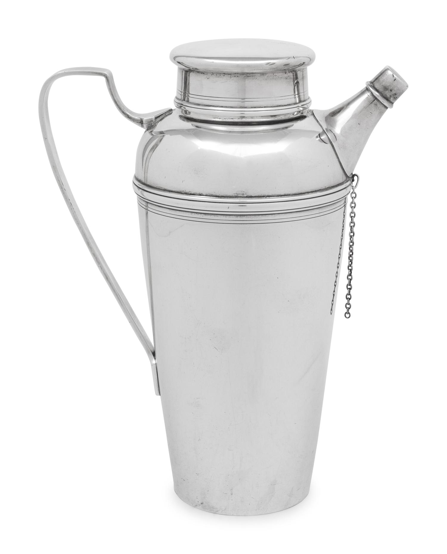 A Tiffany and Co. Silver Cocktail Shaker