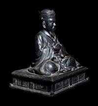 A Japanese Bronze Figure of a Daoist Immortal