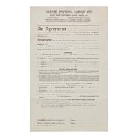 [Music] [Hendrix, Jimi] Early Concert Contract for The Jimi Hendrix Experience