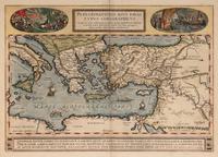 [MAP]. ORTELIUS, Abraham (1527-1598). Peregrinationis Divi Pauli Typus Corographicus . Antwerp, 1592.