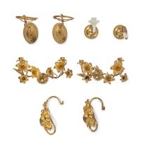 Three Pairs of Gilt Metal Sconces