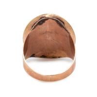 [WASHINGTON, George (1732-1799)]. SAINT-MEMIN, Charles Balthazar Julien Févret de (1770-1852). Gold alloy and enamel mourning ring purportedly bequeathed in Washington's last will and testament. Circa 1800.