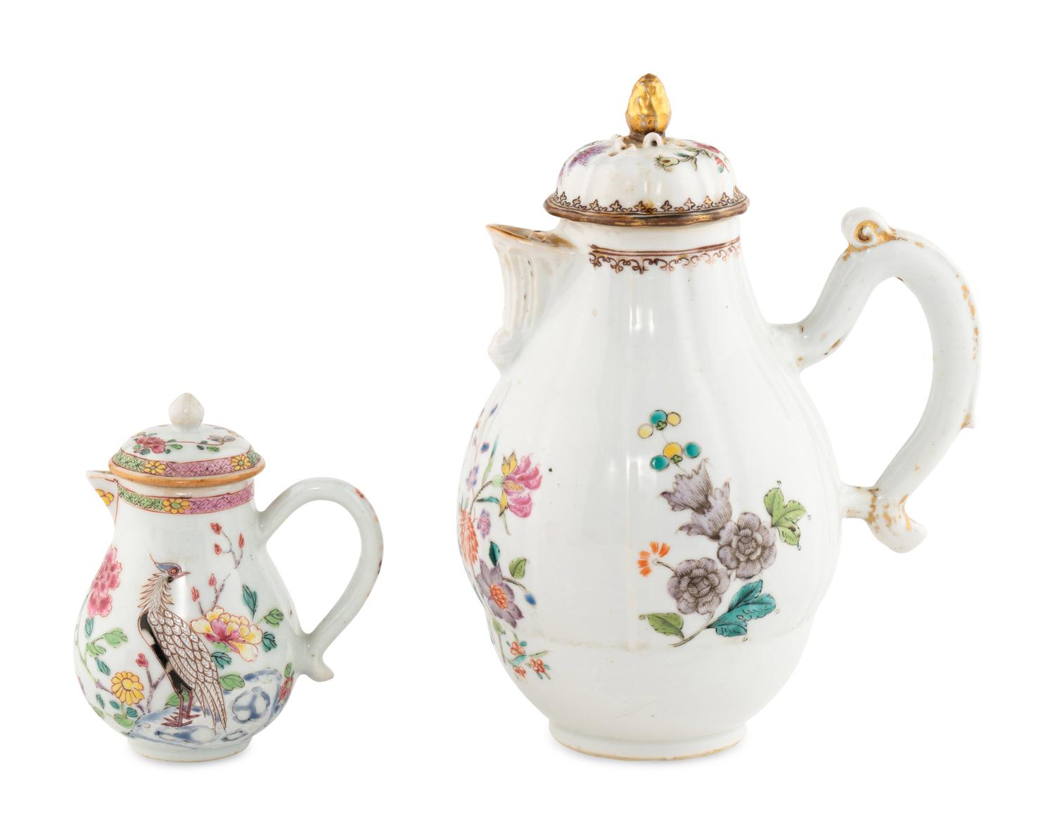 Two Chinese Export Porcelain Creamers