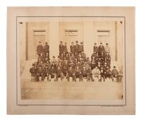 [CIVIL WAR]. A group of 3 photographs incl. a sixth plate ruby ambrotype of a Civil War colonel, a post-Mexican War sixth plate ambrotype, and GAR photograph.
