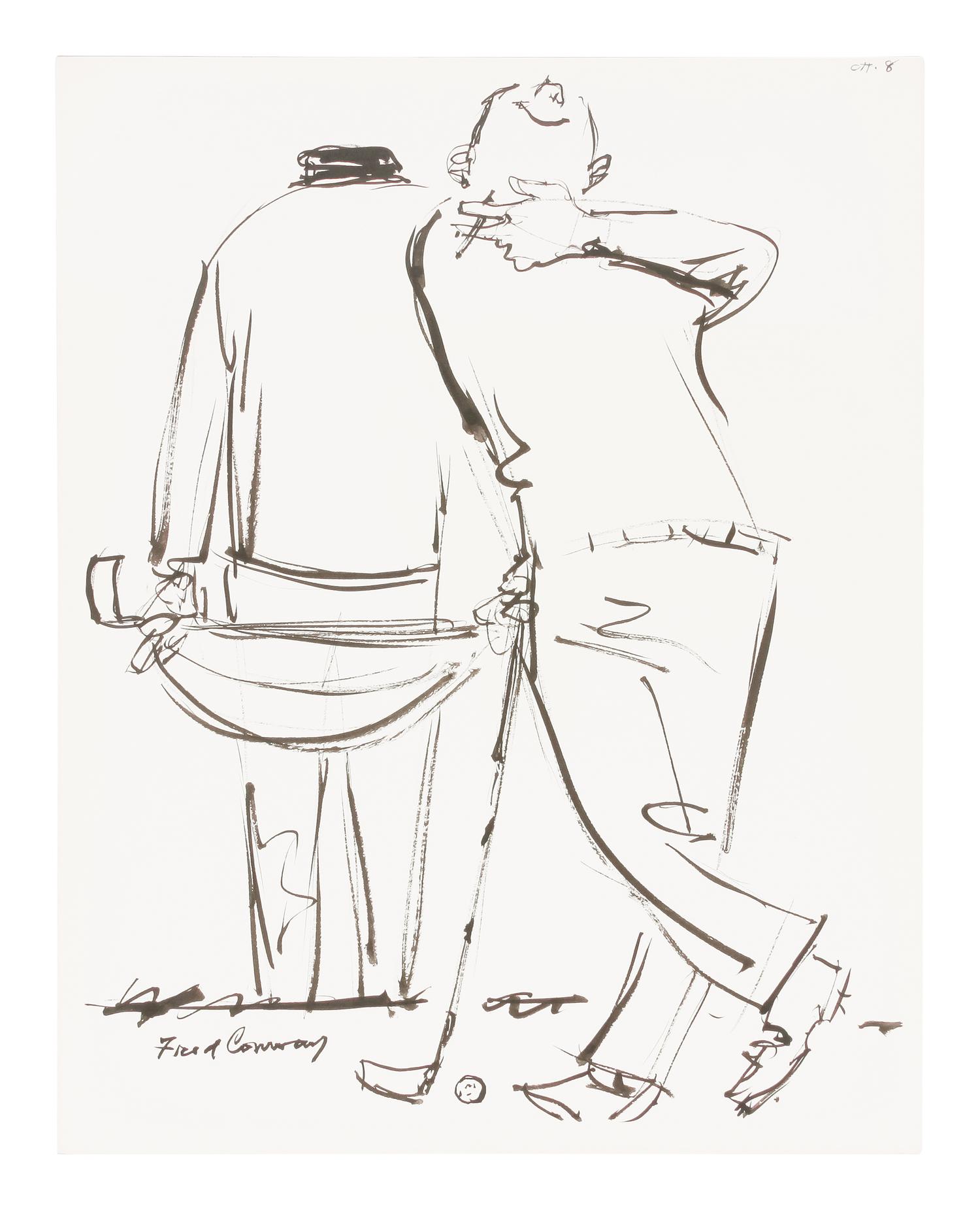 60 works: Unused Sketches for 'How to Keep Your Temper on the Golf Course' by Tommy Bolt, 1969