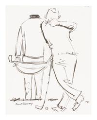 60 works: Unused Sketches for 'How to Keep Your Temper on the Golf Course' by Tommy Bolt, 1969