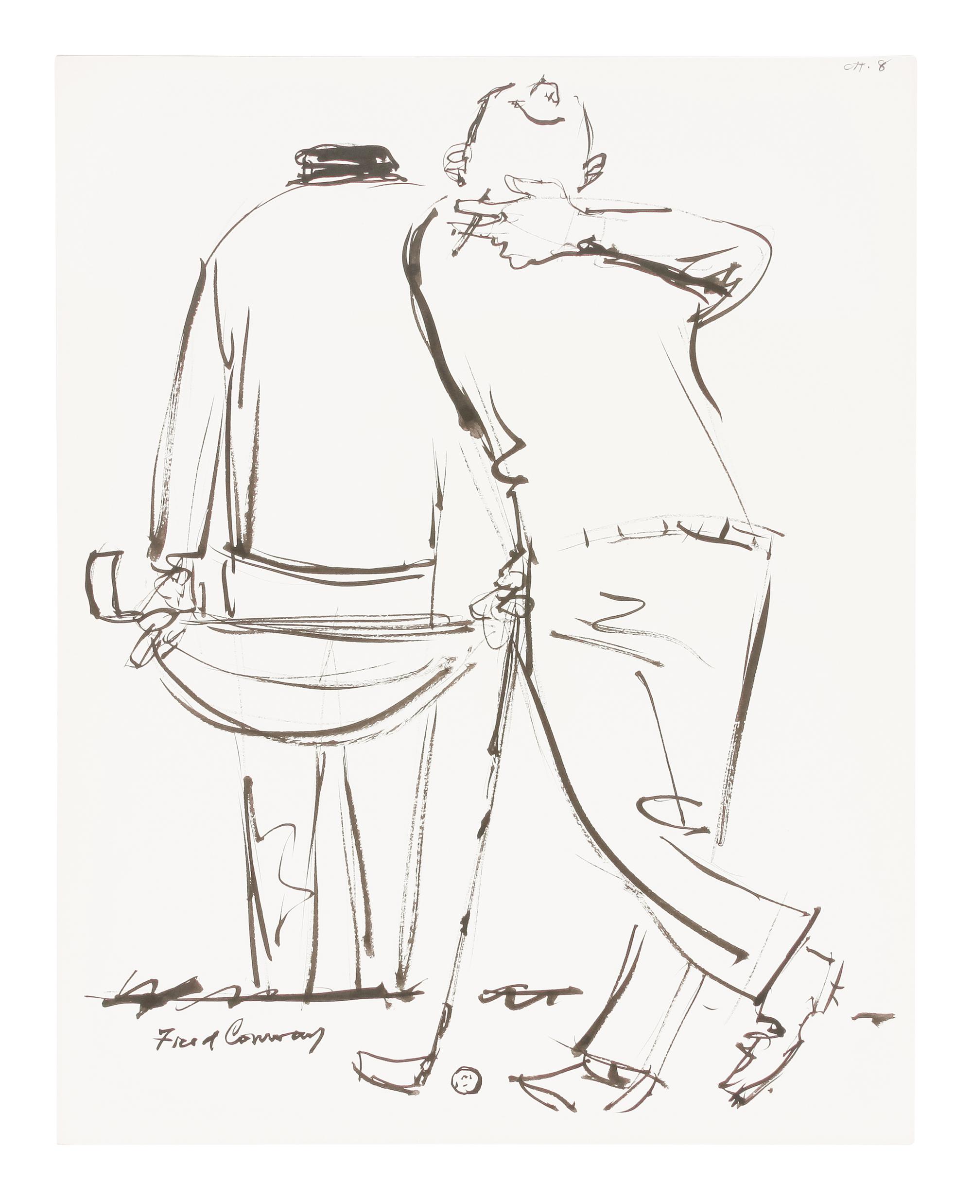 60 works: Unused Sketches for 'How to Keep Your Temper on the Golf Course' by Tommy Bolt, 1969