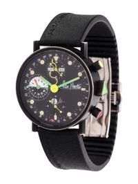 ALAIN SILBERSTEIN, PVD STAINLESS STEEL 'KRONO 2' TRIPLE CALENDAR MOON PHASE CHRONOGRAPH WRISTWATCH, CIRCA 1994