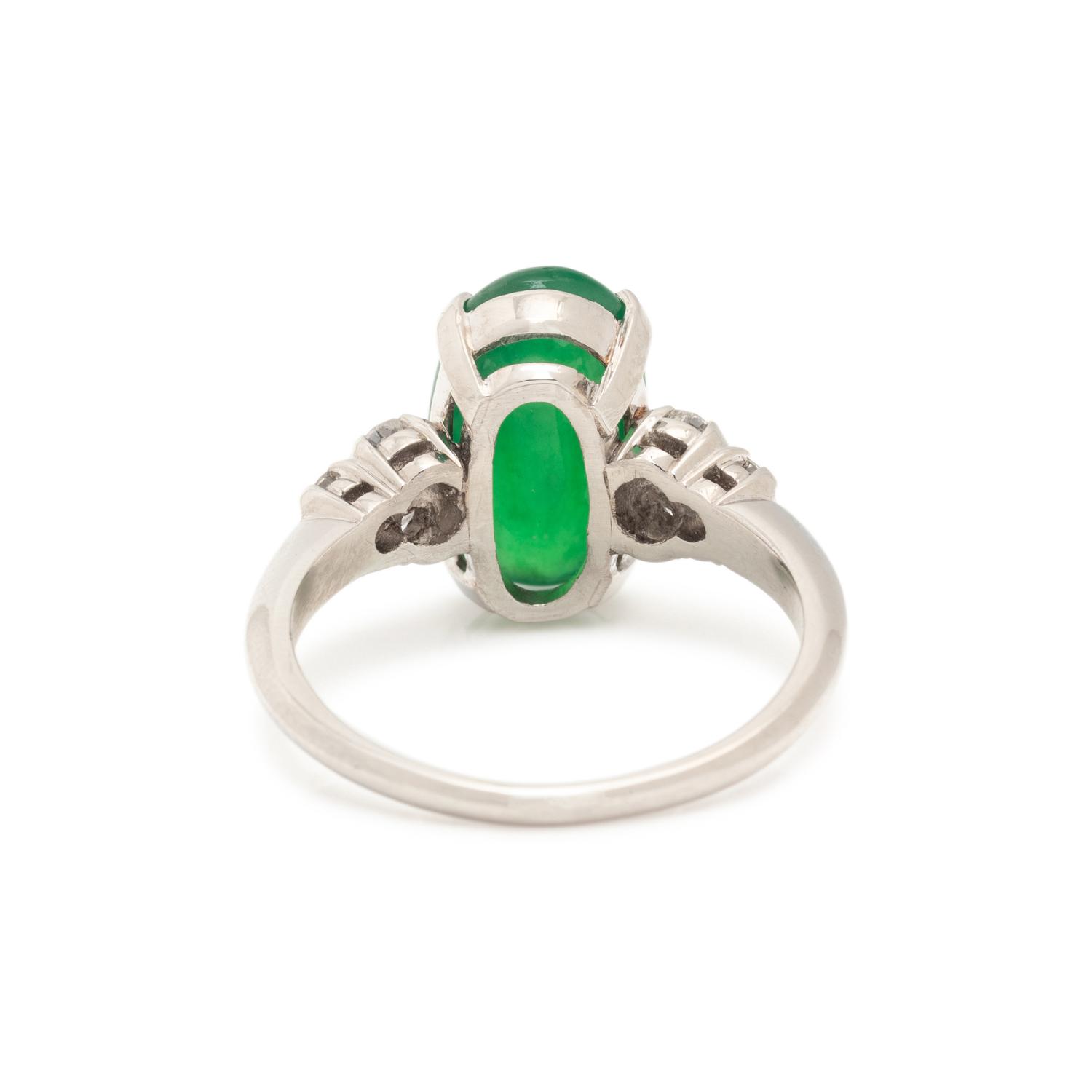 JADE AND DIAMOND RING