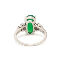 JADE AND DIAMOND RING
