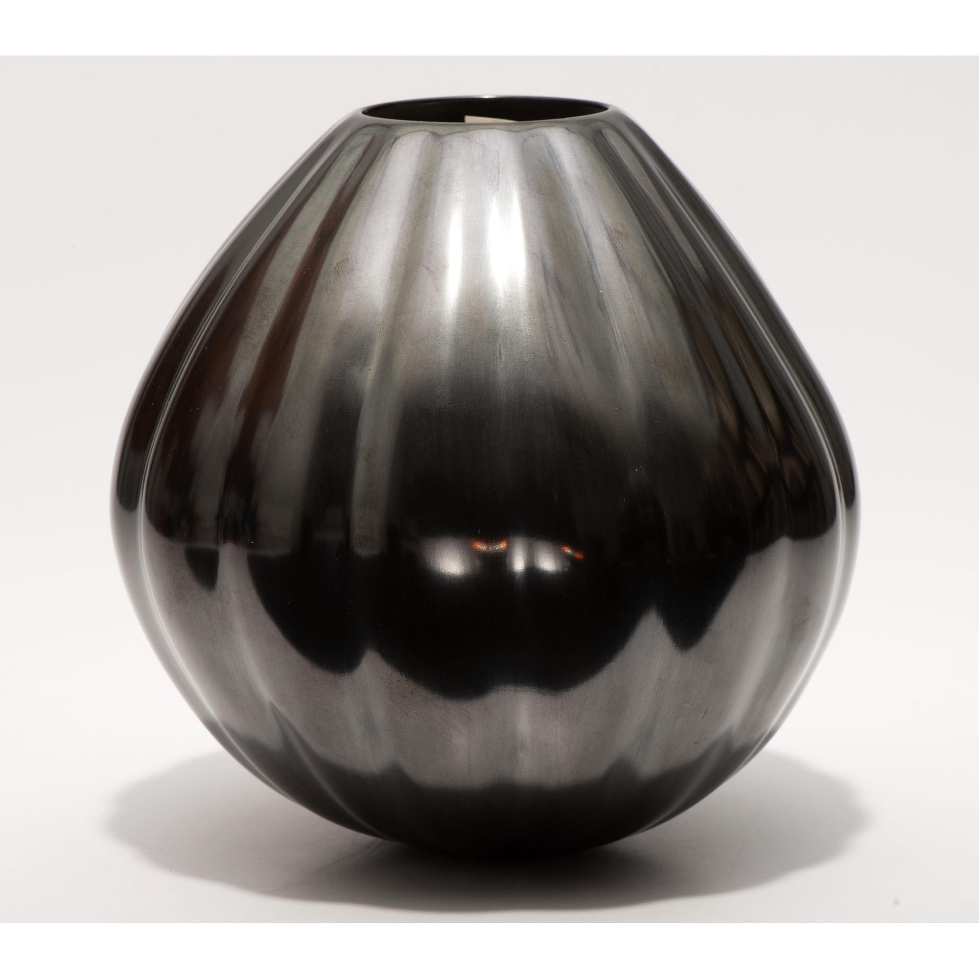 Mata Ortiz Melon Pottery Jar