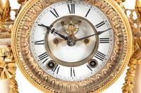 An Ansonia Gilt Bronze Mounted Marble Mantel Clock
