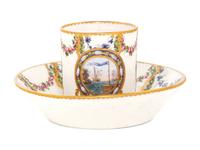 A Sèvres Porcelain Cup and Saucer ( Gobelet 'Litron' et sa Soucoupe, 3ème Grandeur )