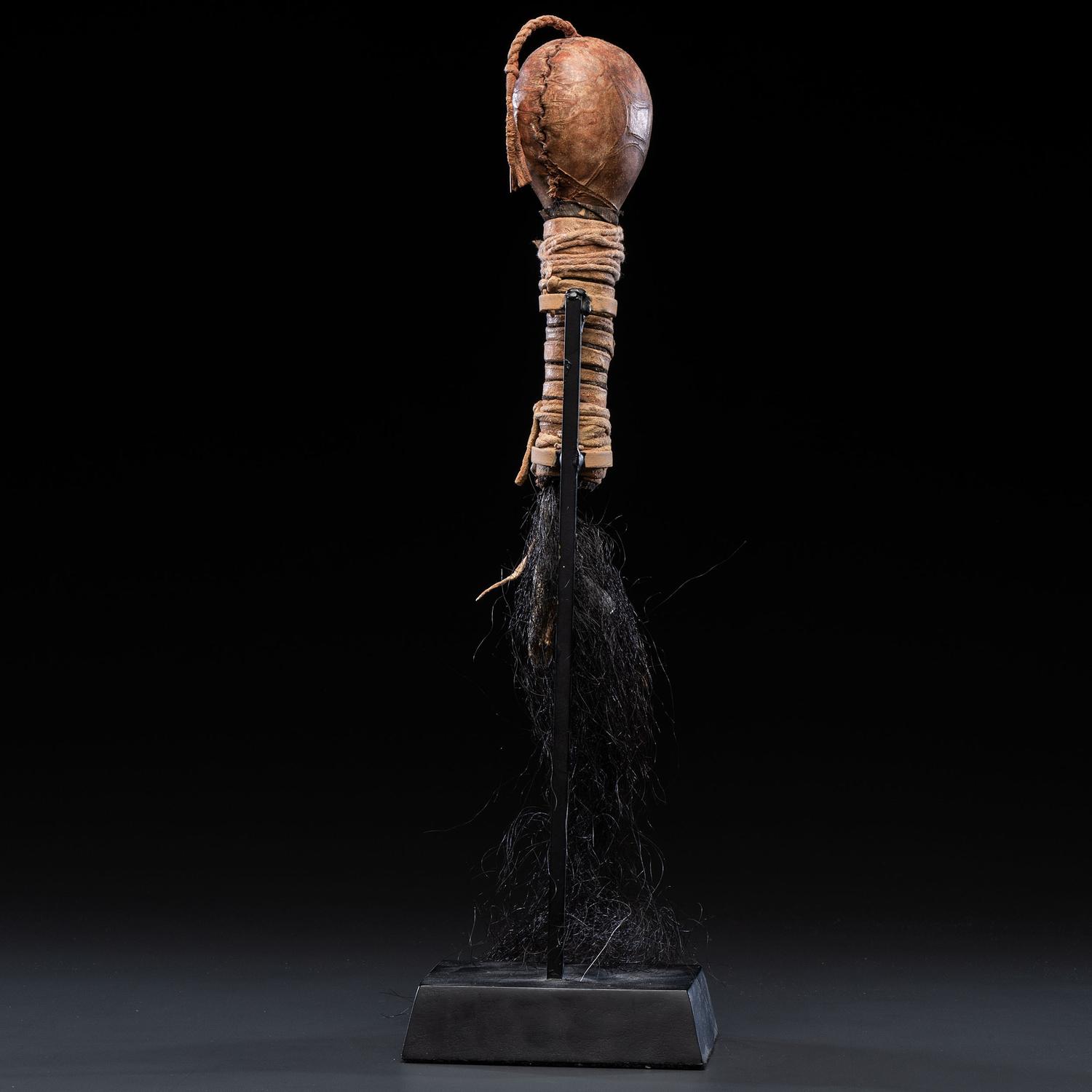 Plains Hide Rattle, with Incised Decoration, From the Collection of Dick Jemison, Alabama