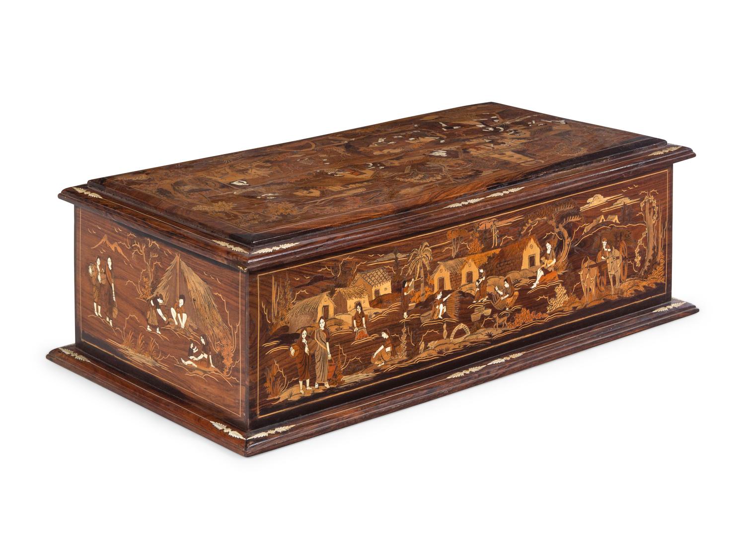 A North Italian Marquetry Chest