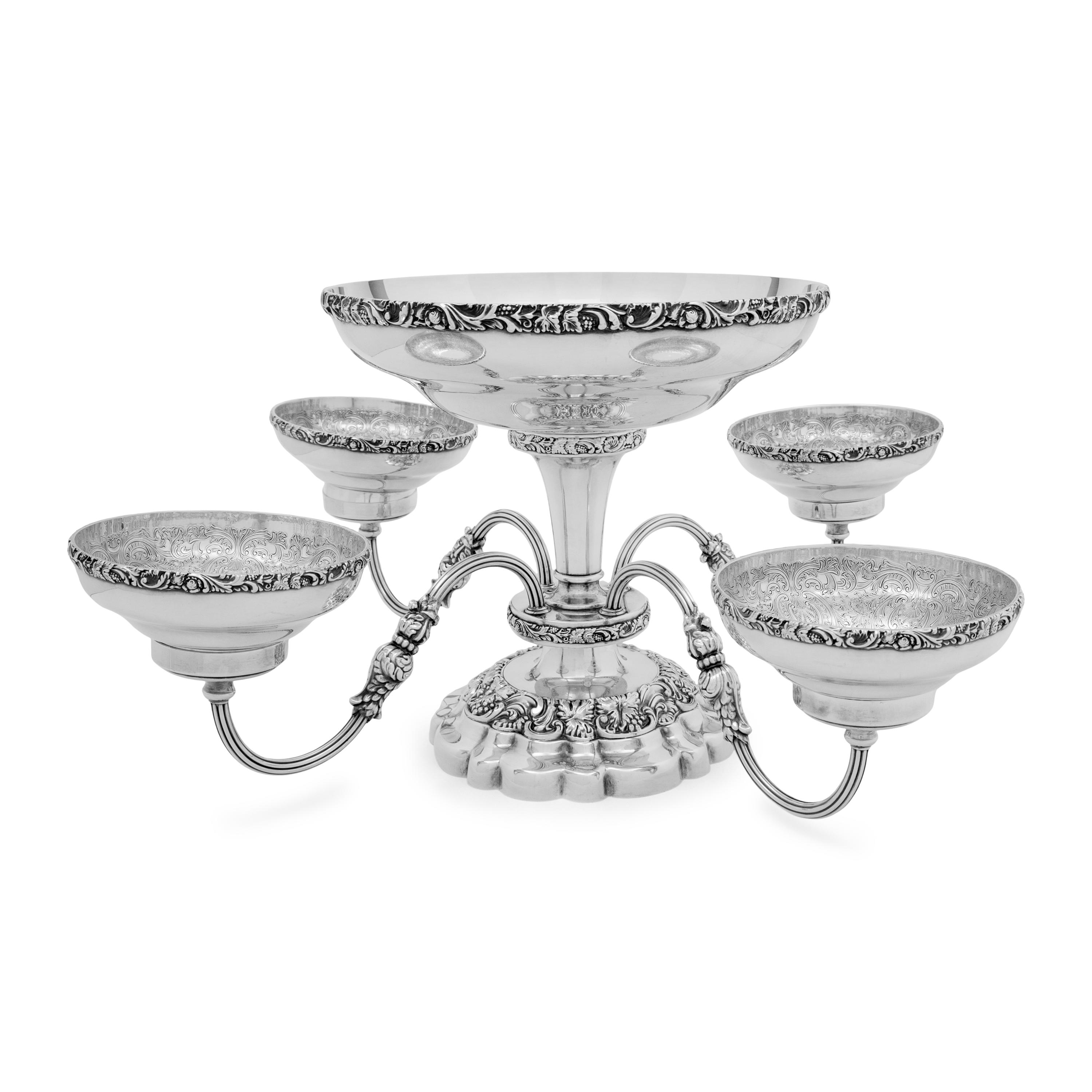 An English Silver-Plate Epergne