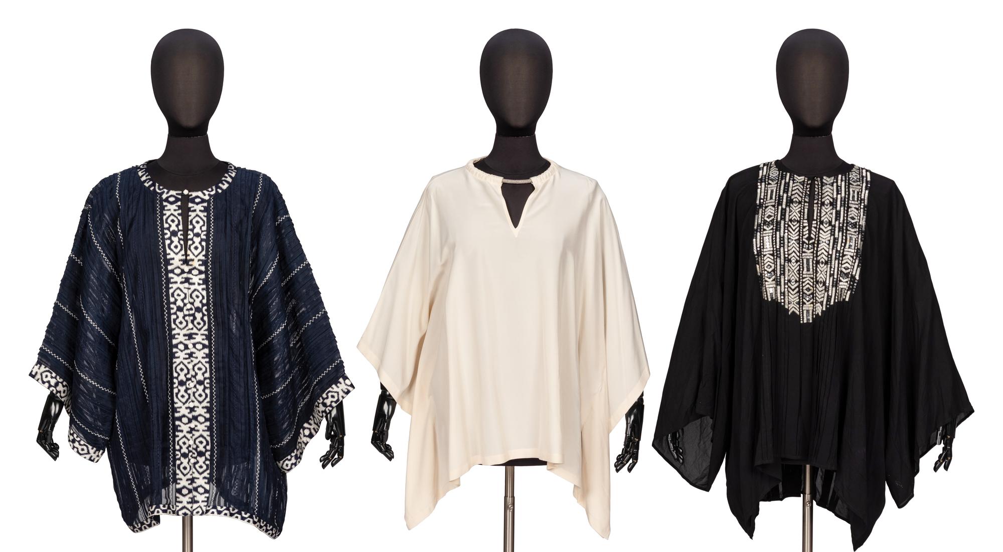 Oscar de la Renta & Brunello Cucinelli, Three Tunic Tops