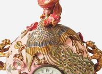 An Aesthetic Movement Zsolnay lustreware clock vase, Pecs, Hungary, with works by Japy Frères & Cie, Paris, retailed by J.E. Caldwell & Co., Philadelphia, PA, 1878-1879