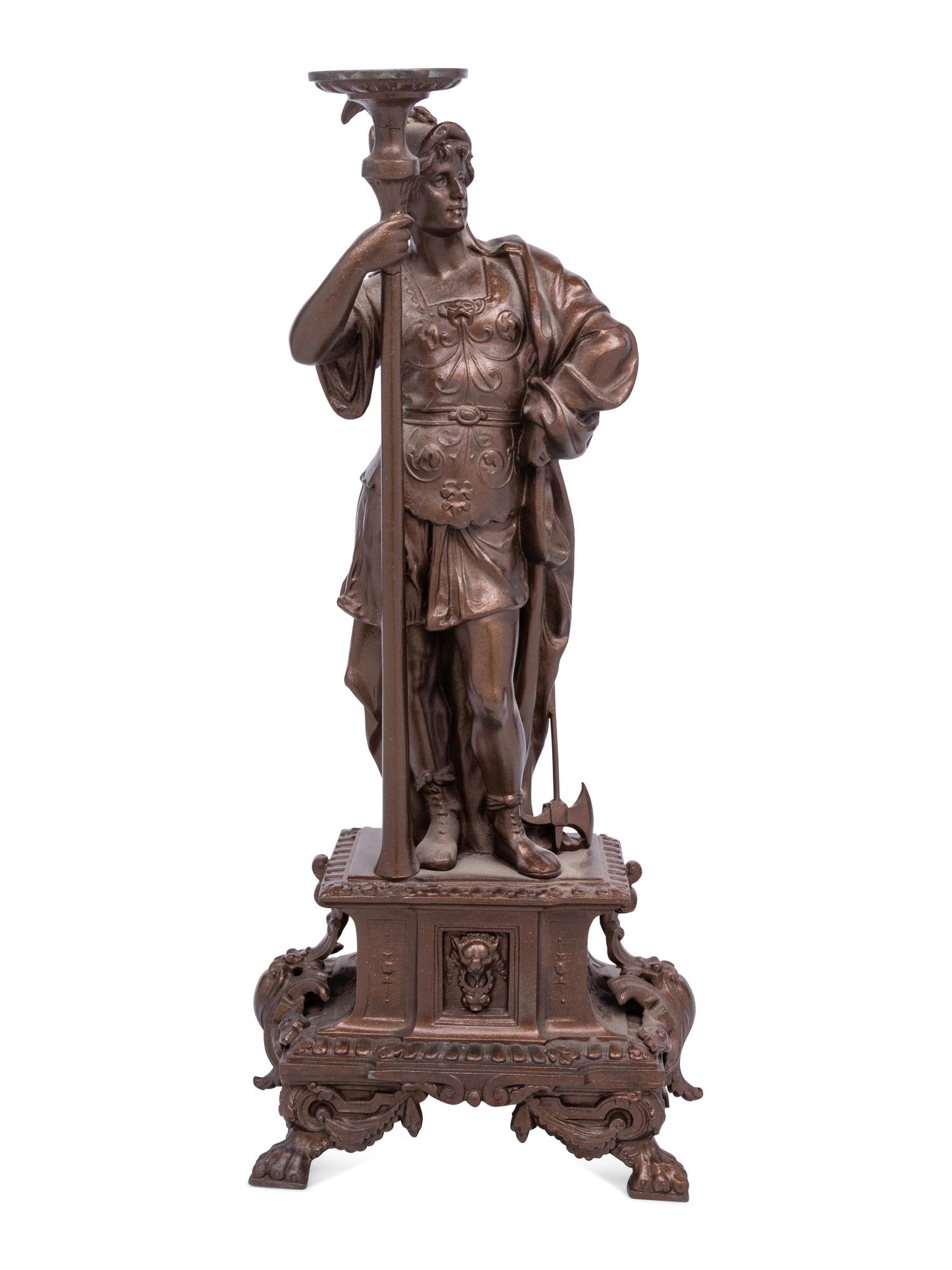 A French Cast Metal Figure of Mars