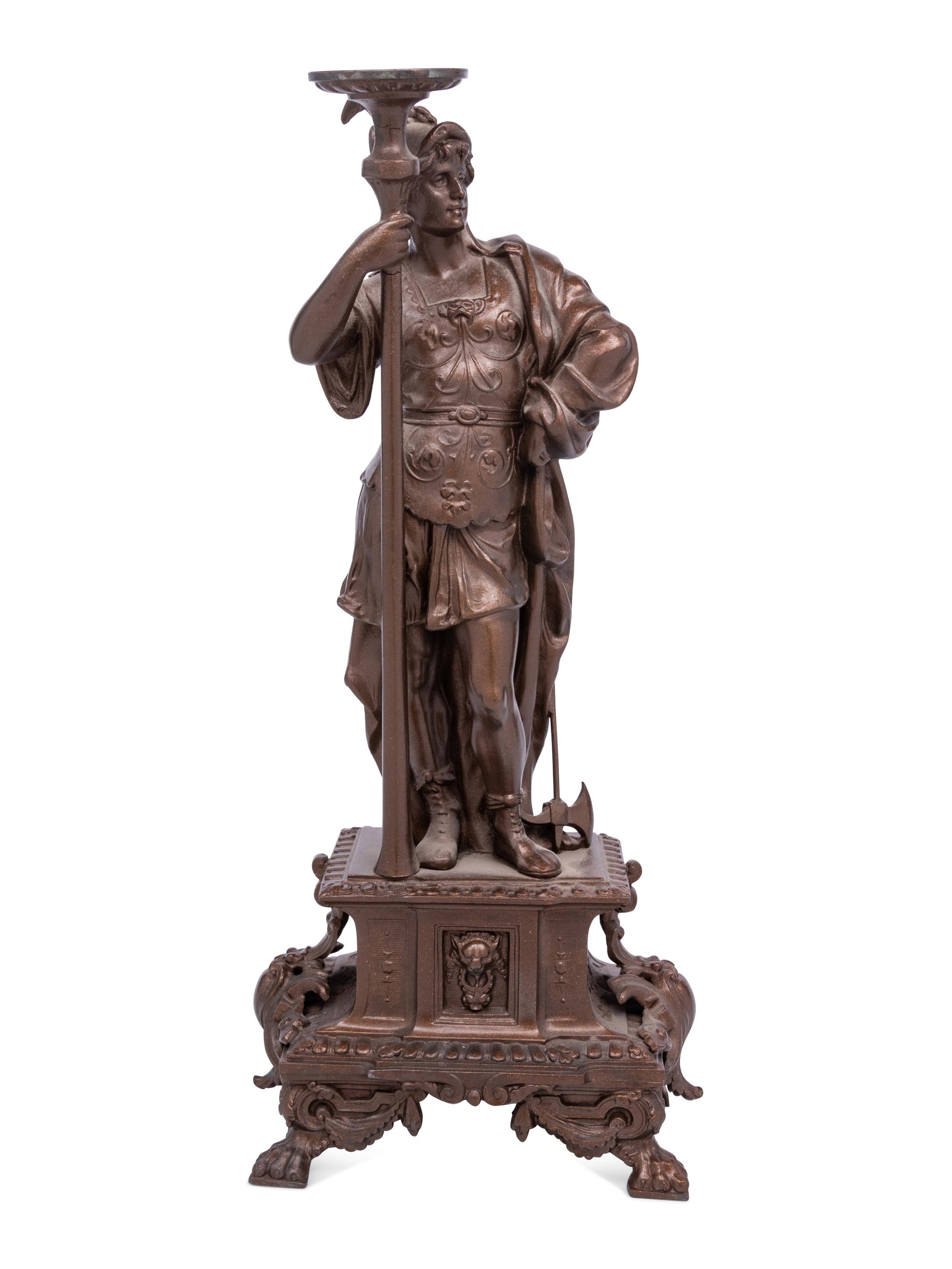 A French Cast Metal Figure of Mars