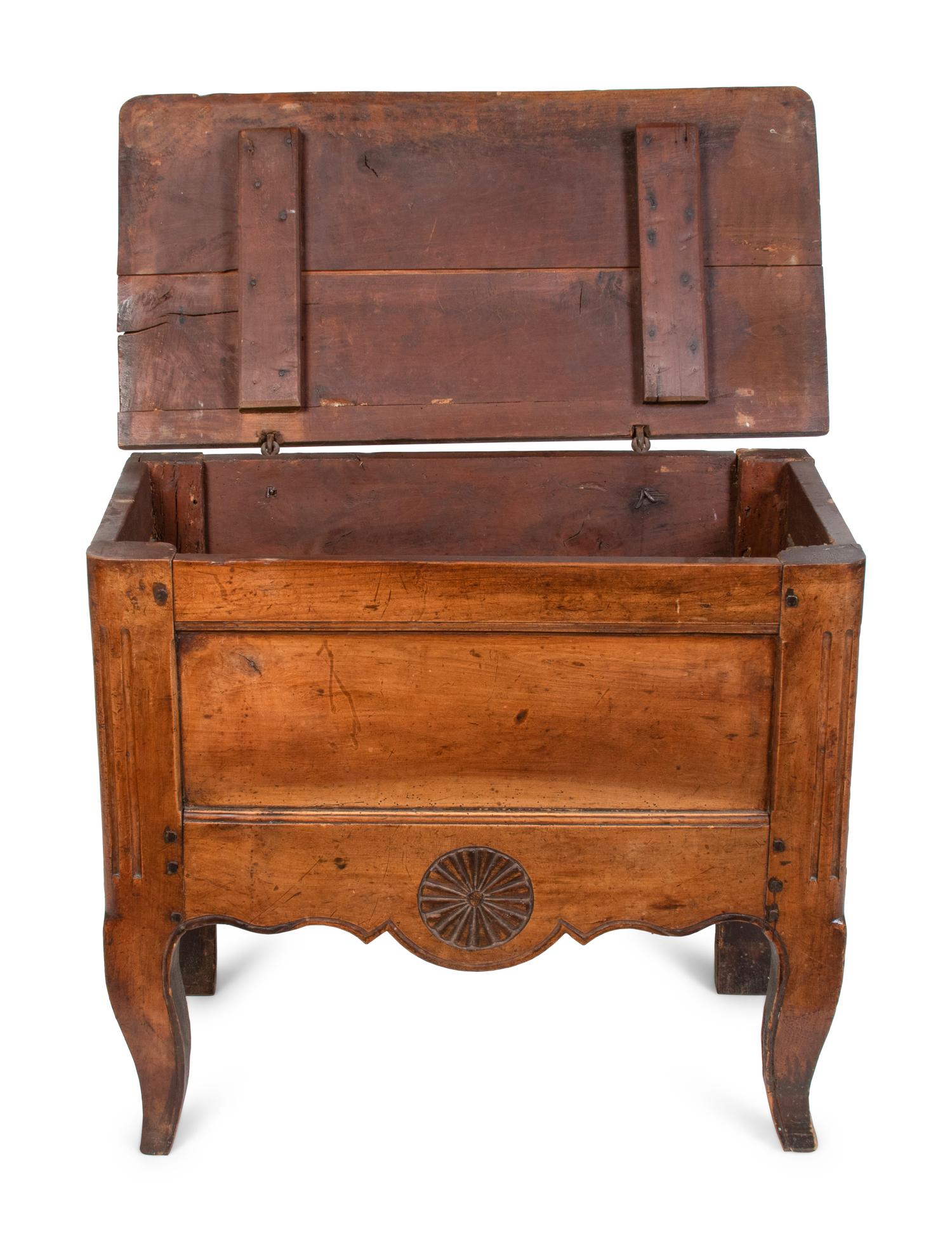 A Louis XV Provincial Walnut Bread Cabinet