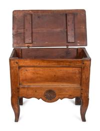 A Louis XV Provincial Walnut Bread Cabinet