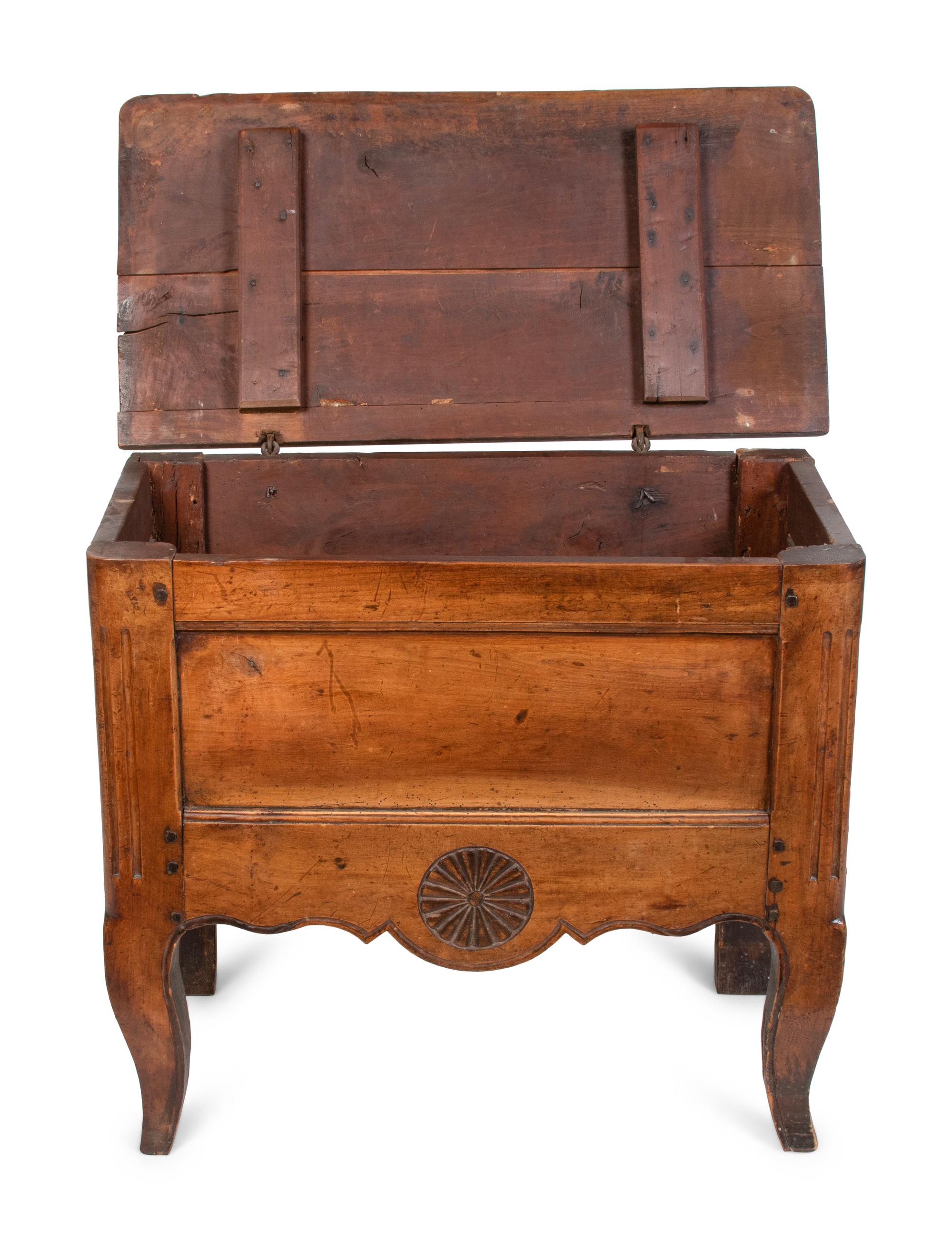A Louis XV Provincial Walnut Bread Cabinet