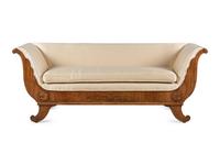 A Charles X Walnut Settee