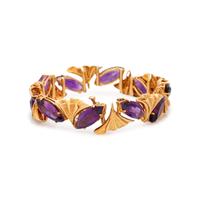 YELLOW GOLD AND AMETHYST BRACELET