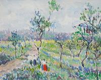 Mariette et Anna cueillent les pommes par un bel après-midi d’automne and Le verger de Fedamore (two works)