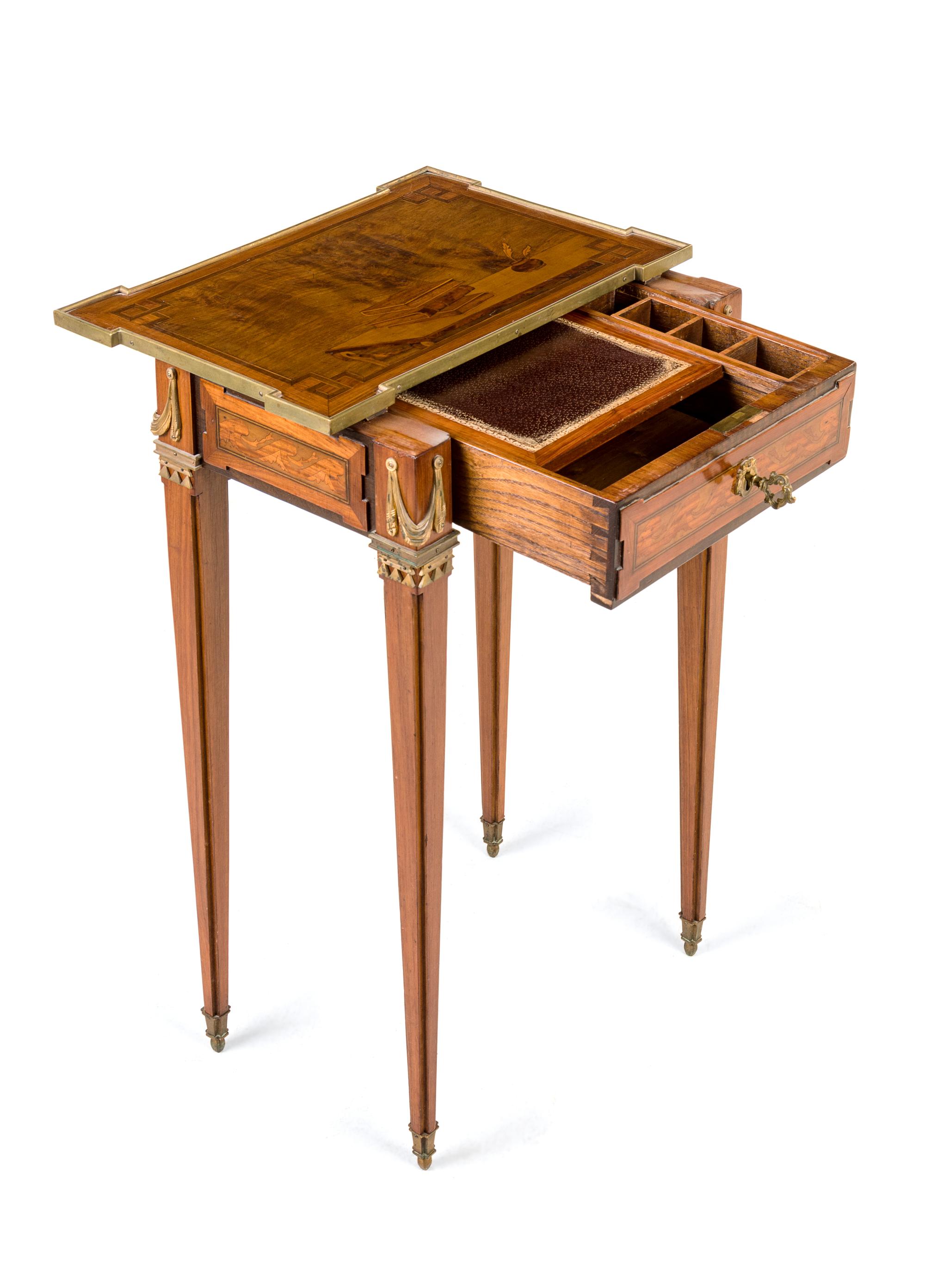 A Louis XVI Marquetry Writing Table