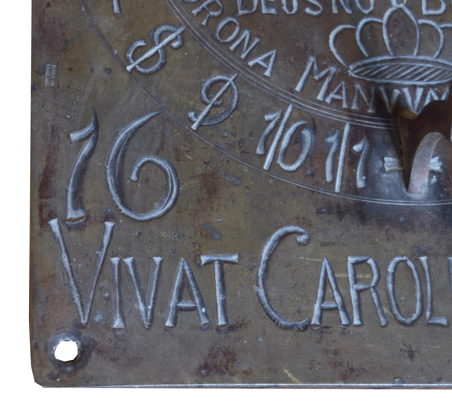 A Brass Sundial 10" W x 4.5" D x 12" H — United States, Late 19th Century