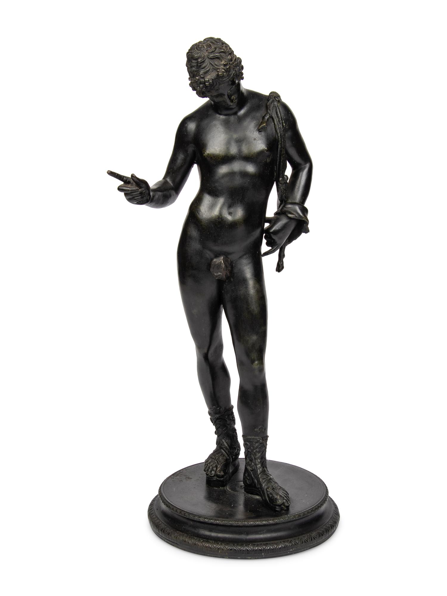 A Grand Tour Bronze of Narcissus