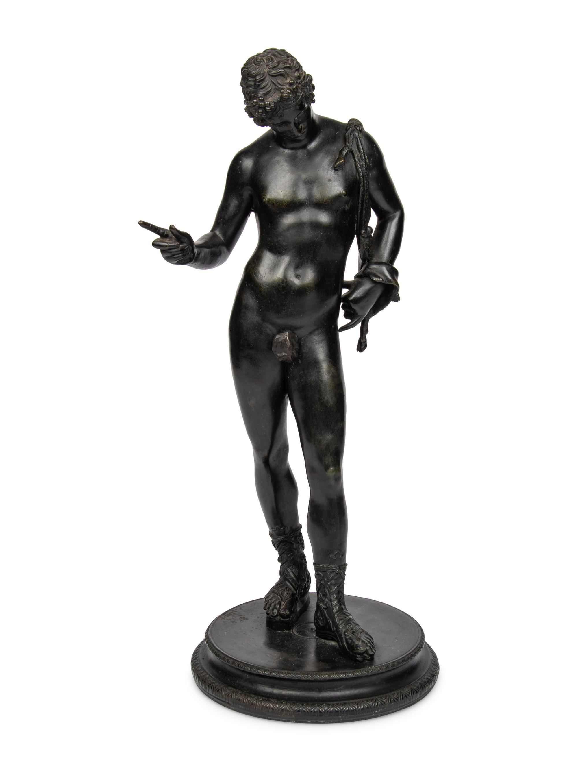 A Grand Tour Bronze of Narcissus
