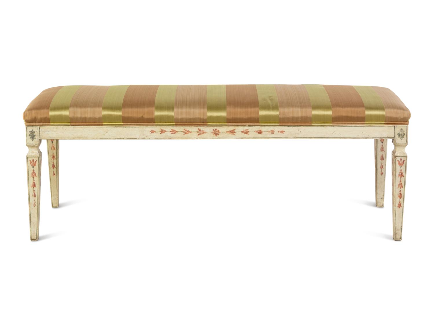 An Italian Painted Bench
