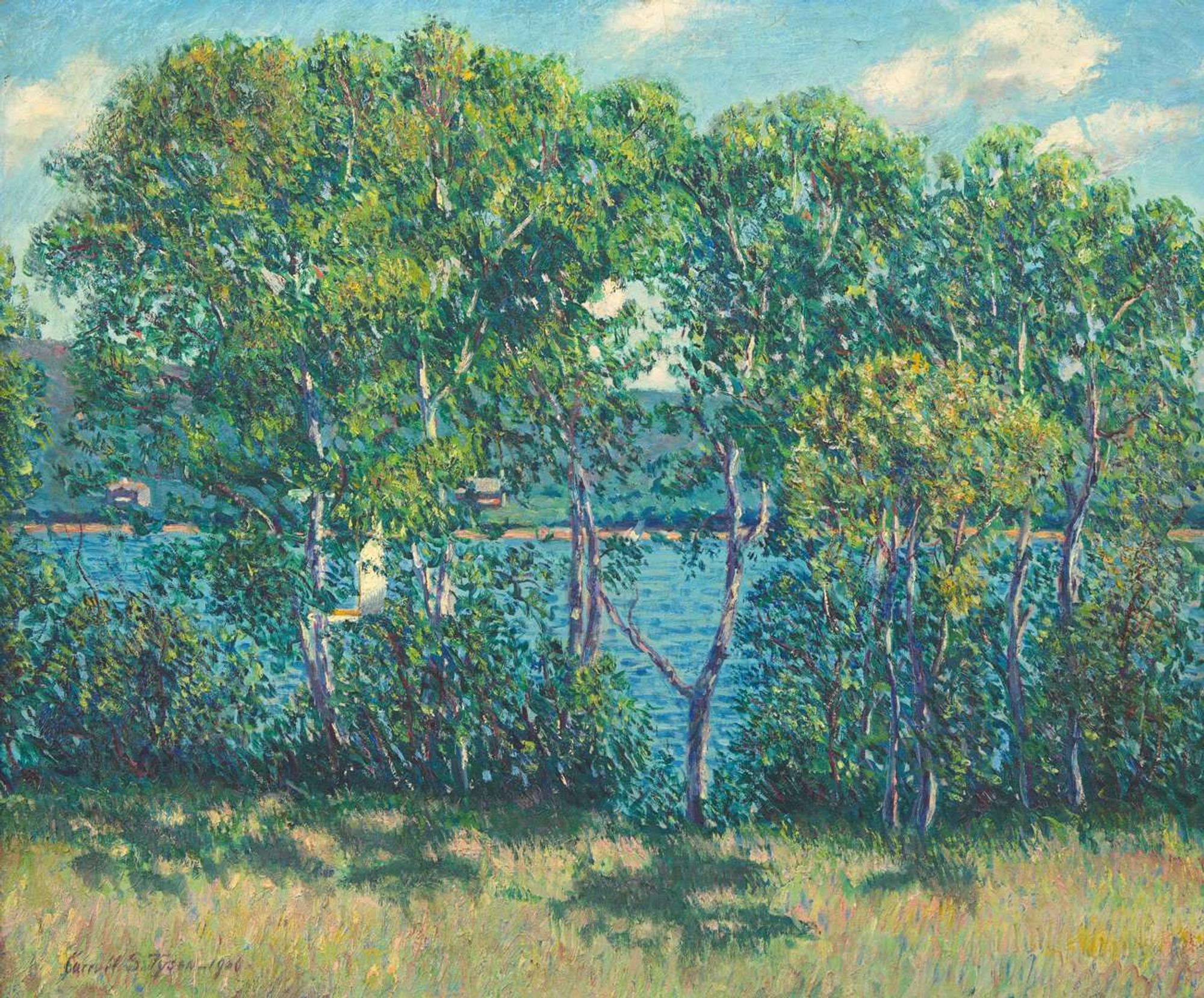 Carroll Sargent Tyson, Jr. (American, 1877-1956) - River's Edge, Summer