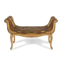 A Louis XV Giltwood Window Bench