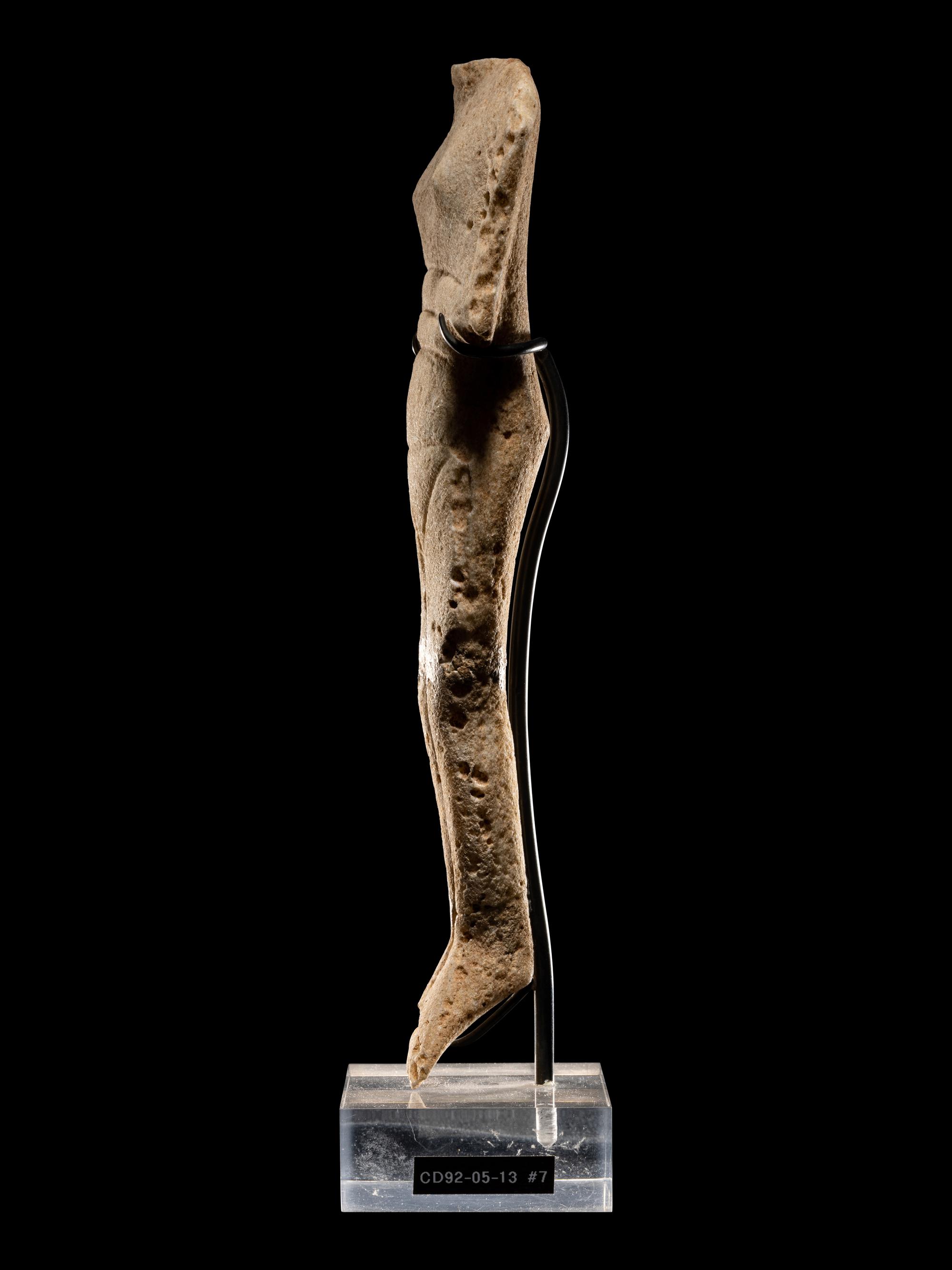 A Cycladic Marble Reclining Female Figure