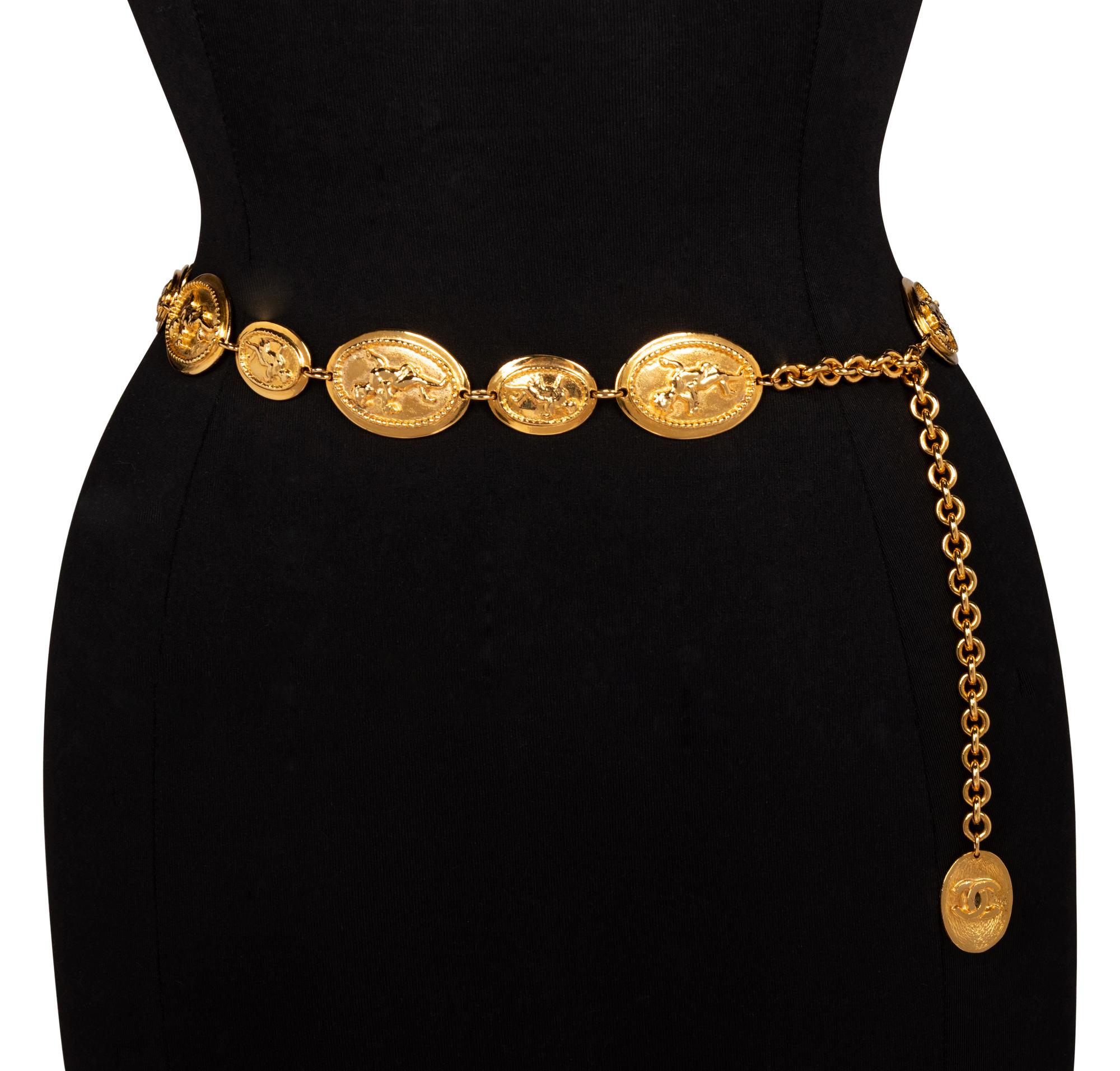 Chanel, Gold-Tone Medallion Chain Belt