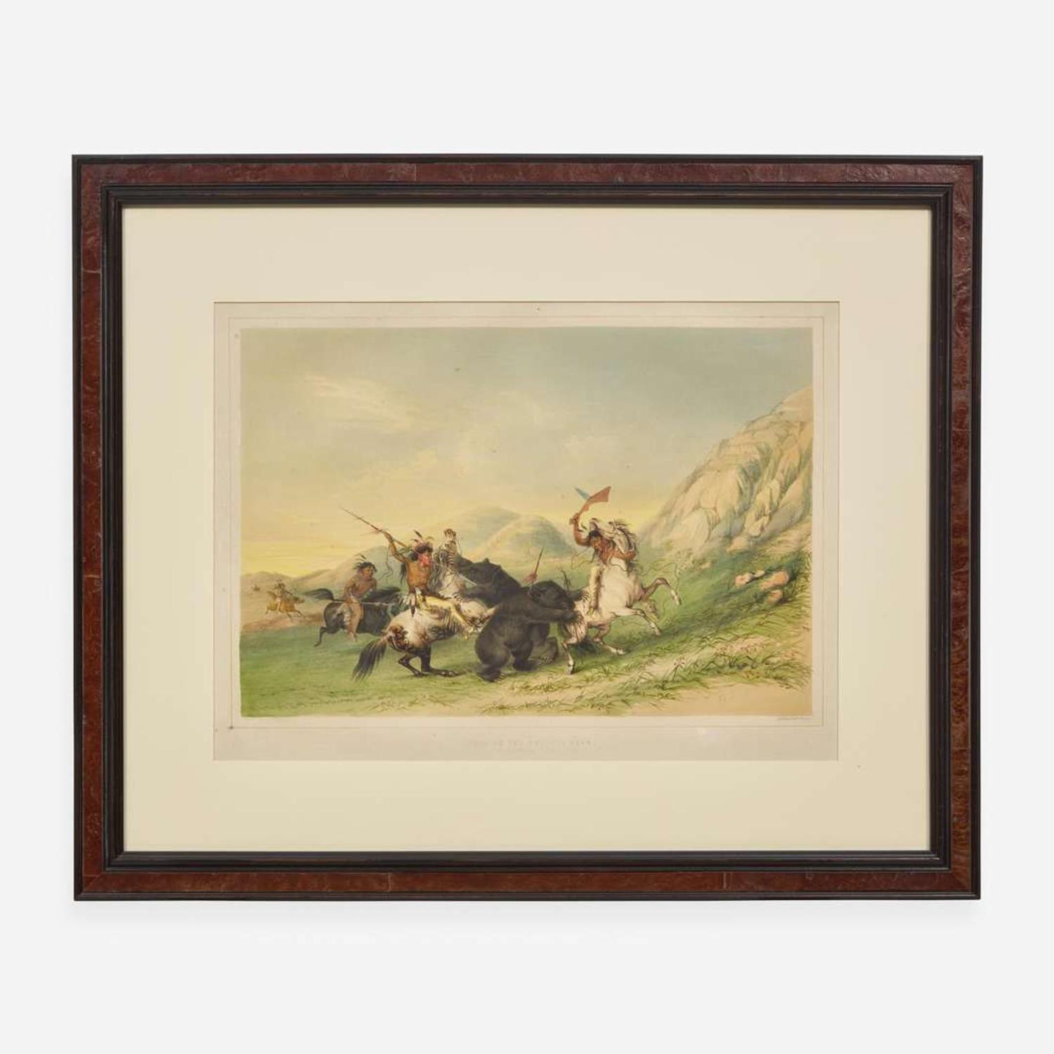George Catlin (American, 1796-1872) Catlin's North American Indian Portfolio: Hunting Scenes and Amusements of the Rocky Mountains and Prairies of America