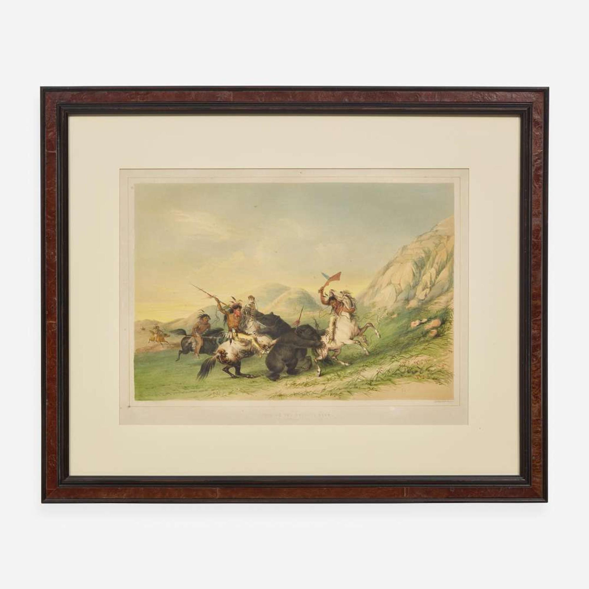 George Catlin (American, 1796-1872) Catlin's North American Indian Portfolio: Hunting Scenes and Amusements of the Rocky Mountains and Prairies of America
