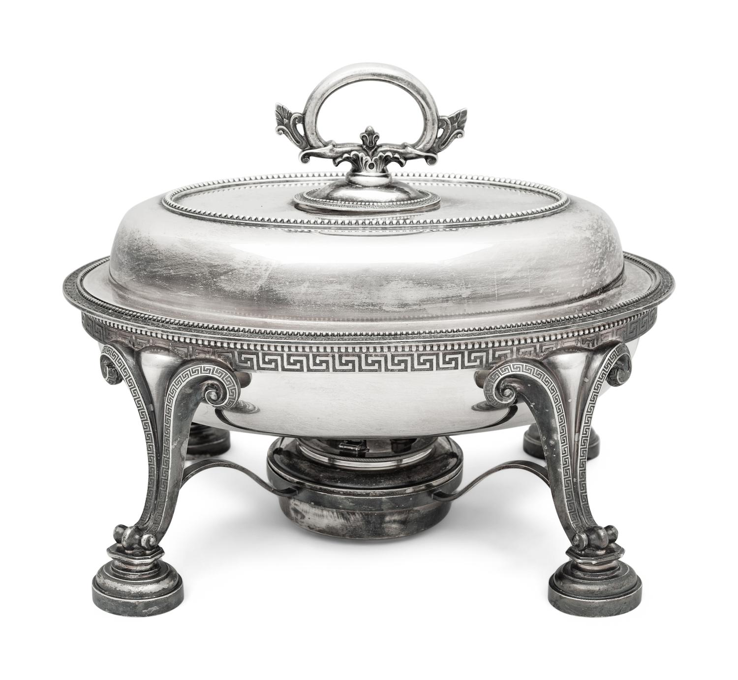 A Tiffany and Co. Silver Chafing Dish