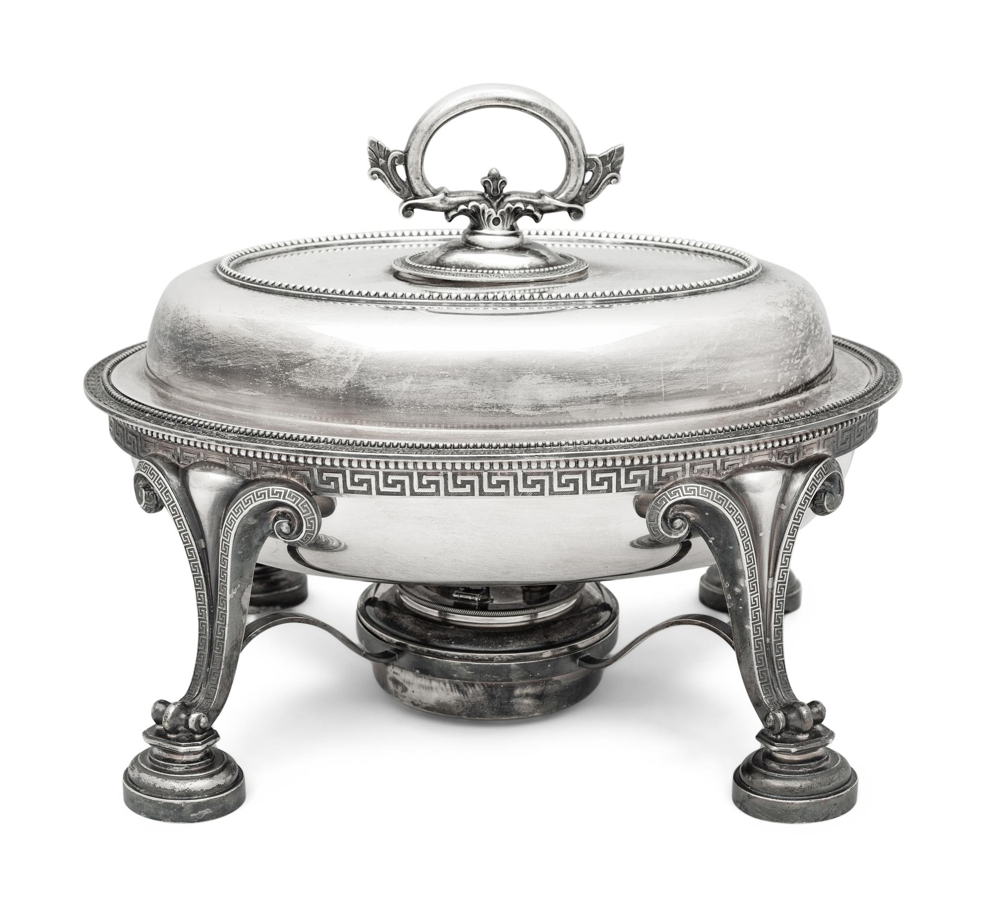A Tiffany and Co. Silver Chafing Dish
