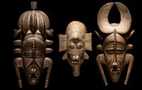 Three Senufo Wood Masks