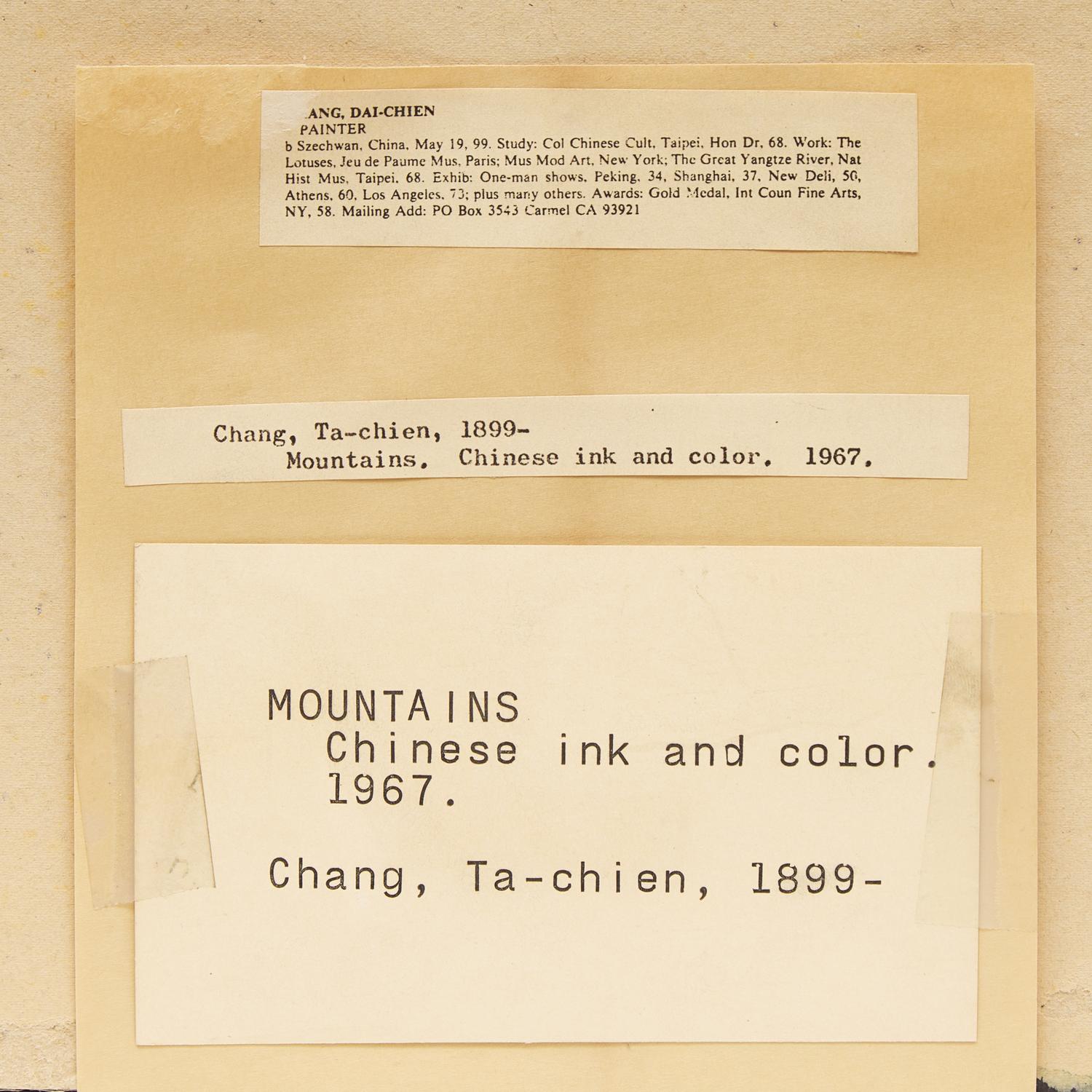 Zhang Daqian (Chinese 1899-1983) 張大千（1899-1983）