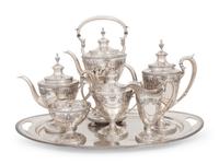 An American Seven-Piece Silver Tea and Coffee Service