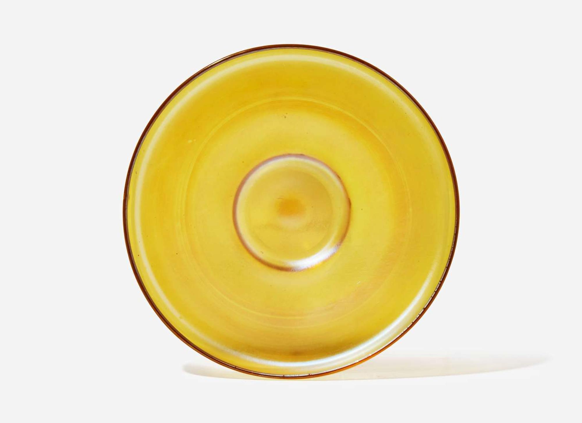 Tiffany Studios (American, active 1878-1932), Two Small Favrile Glass Items, New York, NY, early 20th century